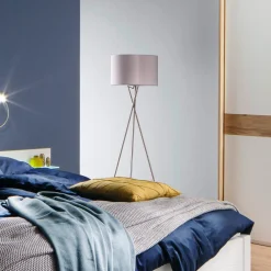 Schöner Wohnen Pina gulvlampe på stativ lysegrå| Gulvlamper