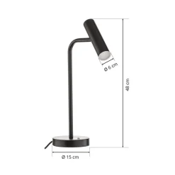 Schöner Wohnen Stina LED-bordlampe, svart| Led-Innendørs|Bordlamper