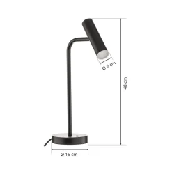 Schöner Wohnen Stina LED-bordlampe, svart| Led-Innendørs|Bordlamper