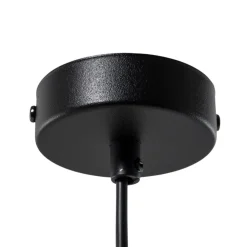 EMIBIG LIGHTING Seco pendellampe, Ø 18 cm, svart, metall/tre| Pendellamper