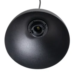 EMIBIG LIGHTING Seco pendellampe, lengde 90 cm, svart, metall/tre, 4 lyskilder. Online