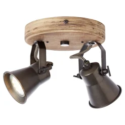 Brilliant Seed takspot, 2 lyskilder, svart Outlet