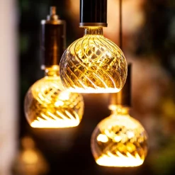 SEGULA LED-globe flytende G200 E27 6W twist røyk| Andre Pærer|Dimbar Led-Pære