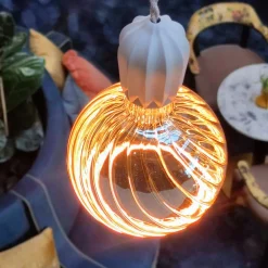 SEGULA LED-globe flytende G200 E27 6W twist røyk| Andre Pærer|Dimbar Led-Pære