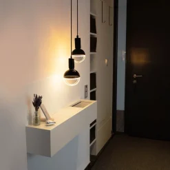 SEGULA LED-Globe Illusion E27 G125 klar/svart 5W 1900K dimbar| E27 Pærer|Dimbar Led-Pære