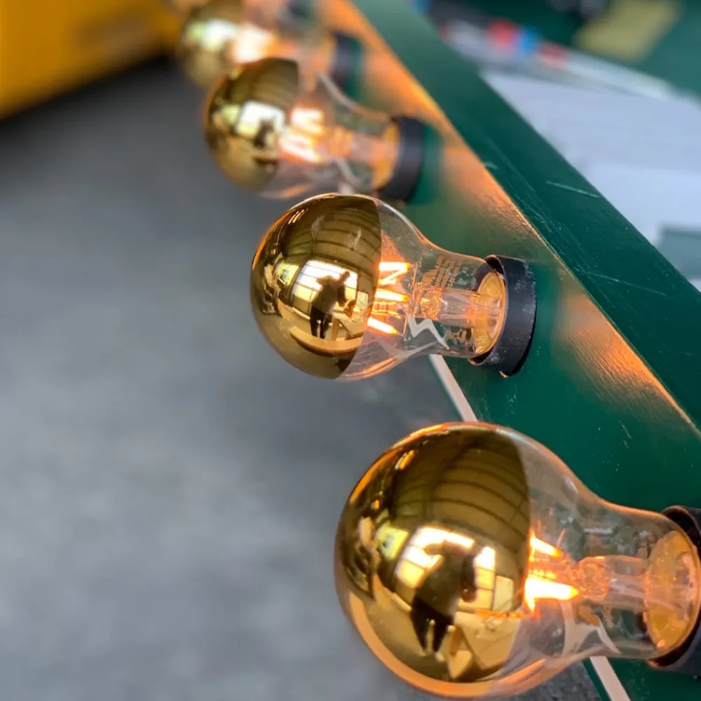 SEGULA LED-pære E27 3,2W 927 toppforspeilet gull| Dimbar Led-Pære|Dimbar Led-Pære