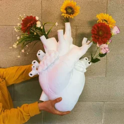 SELETTI Love in Bloom Kjempevase, hvit, h 60 cm, glassfiber| Møbel Og Interiør