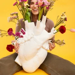 SELETTI Love in Bloom Kjempevase, hvit, h 60 cm, glassfiber| Møbel Og Interiør