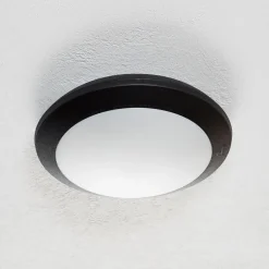 Fumagalli Sensor-vegglampe Umberta 2 x E27 i svart| Vegglamper Med Sensor|Utebelysning Med Sensor