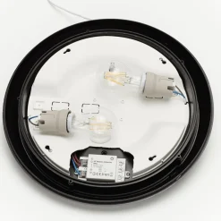 Fumagalli Sensor-vegglampe Umberta 2 x E27 i svart| Vegglamper Med Sensor|Utebelysning Med Sensor