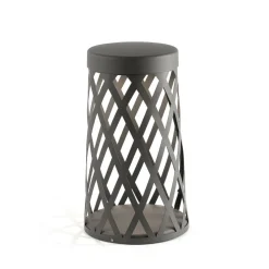 FARO BARCELONA Shadow LED-sokkellampe, mørk grå, aluminium, høyde 45 cm Online