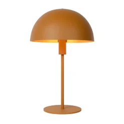 Lucide Siemon bordlampe i stål, Ø 25 cm, okergult Best