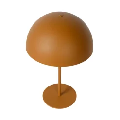 Lucide Siemon bordlampe i stål, Ø 25 cm, okergult Best