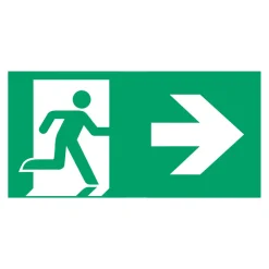 B-Safety Skilt redningsvei type B for E-LUX Standard| Nødlys