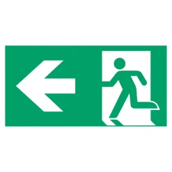 B-Safety Skilt redningsvei type C for E-LUX Standard| Nødlys