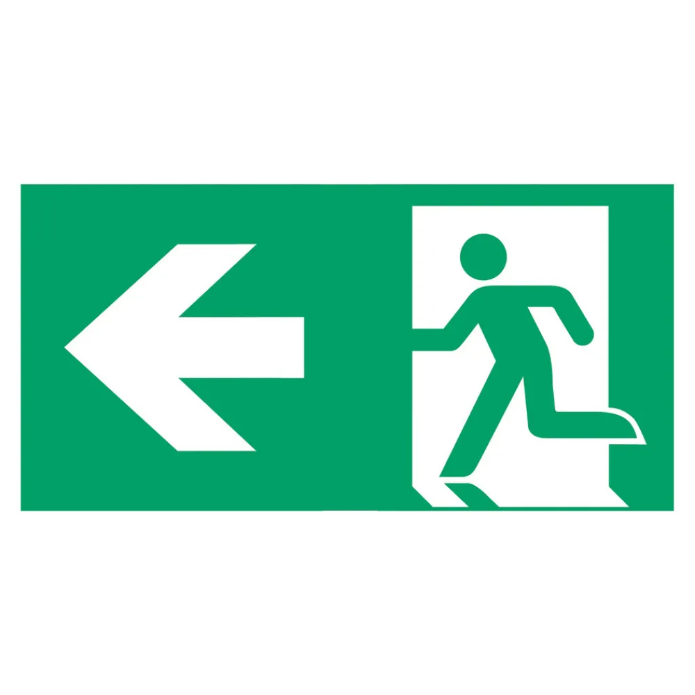 B-Safety Skilt redningsvei type C for E-LUX Standard| Nødlys