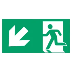 B-Safety Skilt redningsvei type D for L-LUX Standard Eco| Nødlys