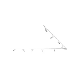 Lindby Skinne system 48V Lumaro, spot, 9 lyskilder, hvit, Ø4cm, 13 cm| Kontorbelysning|Skinnesystem