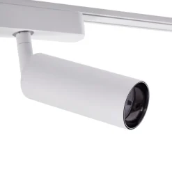 Lindby Skinne system 48V Lumaro, spot, 9 lyskilder, hvit, Ø4cm, 13 cm| Kontorbelysning|Skinnesystem