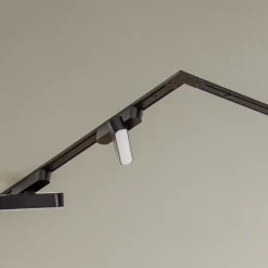 Lindby Skinnesystem Lumaro, lyslist, 7 lyskilder, svart, 48 V, dimbar| Kontorbelysning|Led-Innendørs