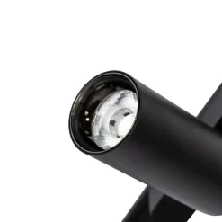 Lindby Skinnesystem 48V Lumaro, spots, 11 lyskilder, svart, Ø4cm, dimbar| Kontorbelysning|Skinnesystem