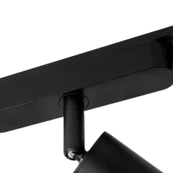 Lindby Skinnesystem 48V Lumaro Spot 5 lyskilder svart Ø 4cm dimbar| Kontorbelysning|Led-Innendørs