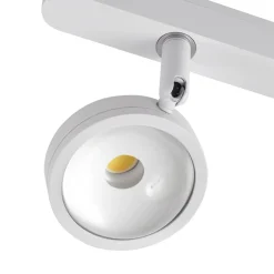 Lindby Skinnesystem 48V Lumaro, spotlights, 3 lyskilder, hvit, Ø 7,3 cm| Skinnesystem