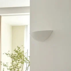 Lindby Skålformet gipsvegglampe Guilia| Design- Og Hotellbelysning|Vegglamper