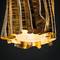 Slamp Accordéon Vertical hengelampe gull/svart Hot