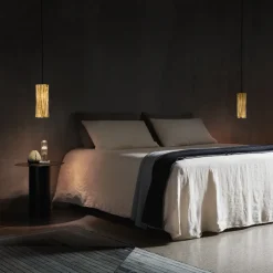 Slamp Accordéon Vertical hengelampe gull/svart Hot