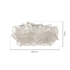 Slamp Clizia taklampe, Ø 32 cm, hvit Clearance