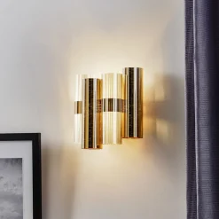 Slamp La Lollo vegglampe, gullfarget New