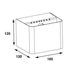 The Light Group SLC Shadow utendørs LED-vegglampe up/down