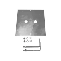 SLV betongankersett Square Pole, grå, stål, lengde 18 cm Discount