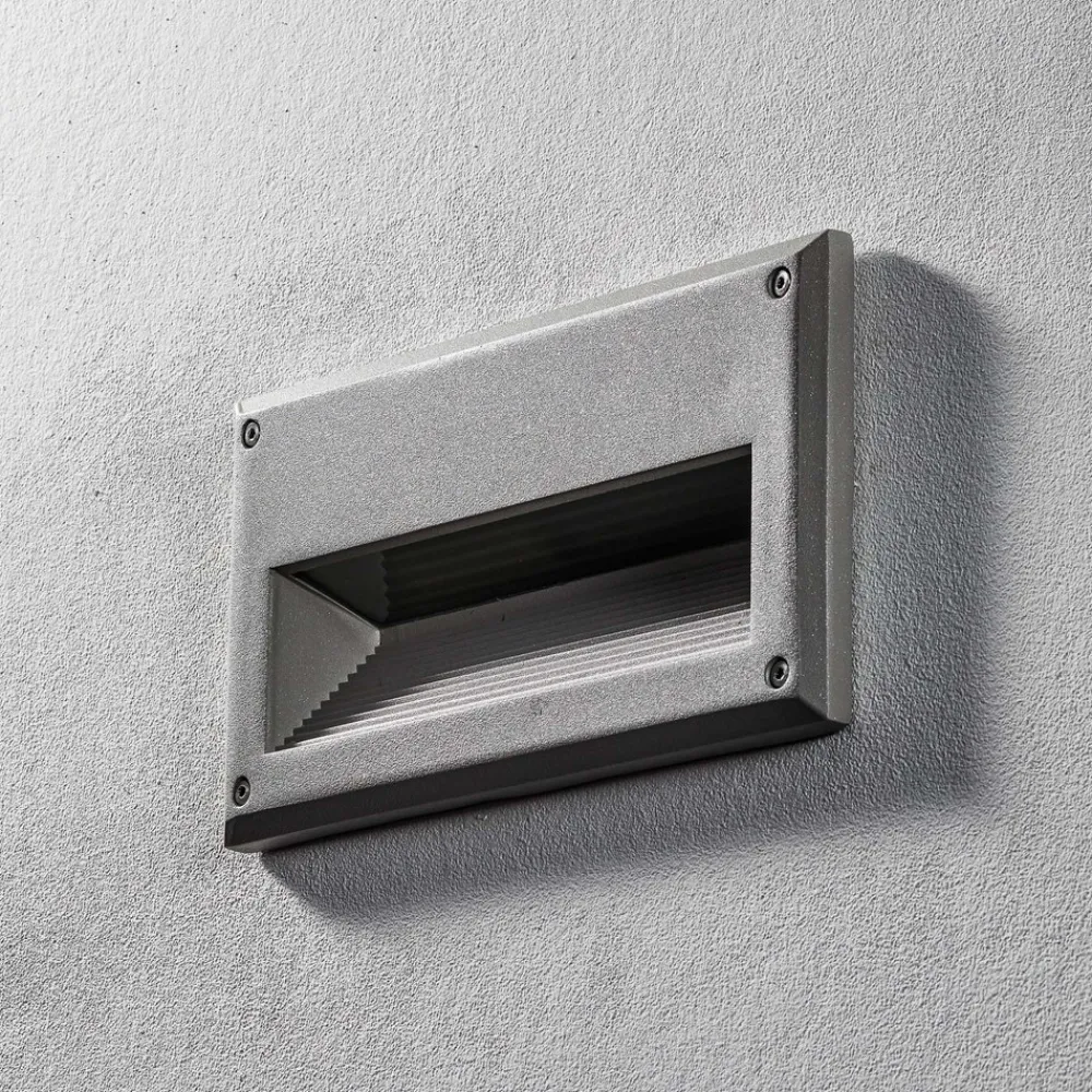 SLV Brick Downunder innfelte vegglampe E14 IP44 Hot