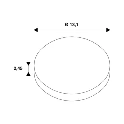 SLV Cyft dekorativ ring, hvit, stål, Ø 13,1 cm| Tilbehør