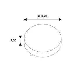 SLV Dekoring Noblo, gullfarget, Ø 5 cm, plast New