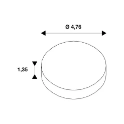 SLV Dekoring Noblo, hvit, Ø 5 cm, plast| Tilbehør
