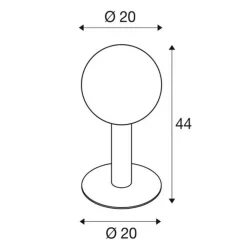 SLV Gloo Pure 44 Sokkelampe, høyde 44 cm Best