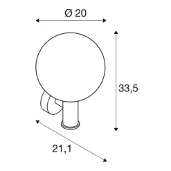 SLV Gloo Pure utendørs vegglampe IP44 Clearance