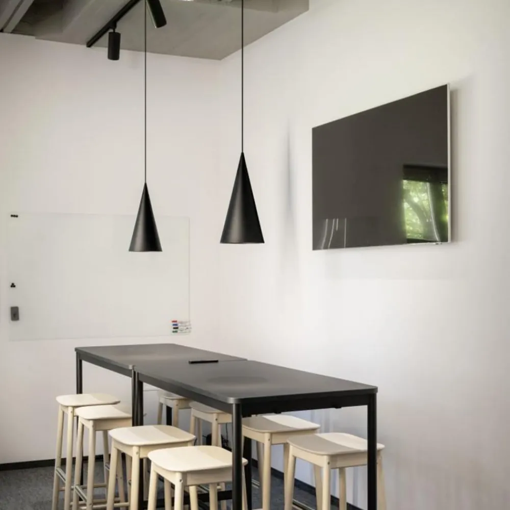 SLV hengelampe Magico, Ø 21 cm, matt svart, metall| Butikkbelysning