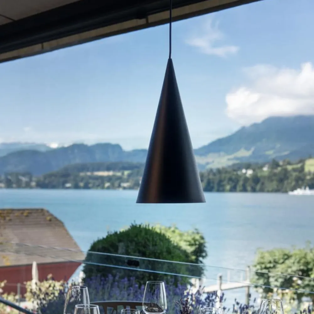 SLV hengelampe Magico, Ø 21 cm, matt svart, metall| Butikkbelysning