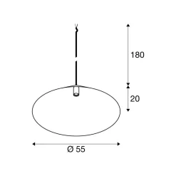 SLV hengelampe Magico, Ø 55 cm, matt hvit, metall Hot
