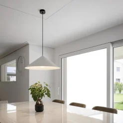 SLV hengelampe Magico, Ø 55 cm, matt hvit, metall Hot