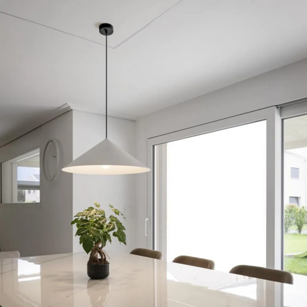 SLV hengelampe Magico, Ø 55 cm, matt hvit, metall Hot