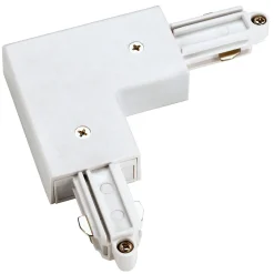 SLV hjørnekontakt for 1-fase skinne, hvit Hot