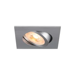 SLV Innfelt taklampe New Tria, aluminium, aluminium, lengde 8,2 cm Best