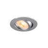 SLV Innfelt taklampe New Tria, aluminium, aluminium, Ø 8,2 cm Discount