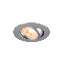 SLV Innfelt taklampe New Tria, aluminium, aluminium, Ø 8,2 cm Discount