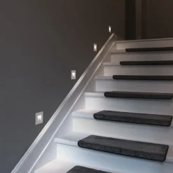 SLV LED innfelt vegglampe Mobala, hvit, aluminium, 3000 K| Downlights|Vegglamper